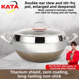 Non-stick Titanium Large Capacity Deep Pot