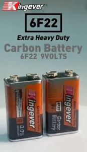 Kingever 100% Orignal 1pcs/Shrink Extra Heavy Duty 6f22 9v Battery