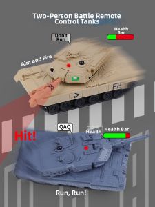 Happycow | RC Mini Combat Tank Infrared Simulation Car