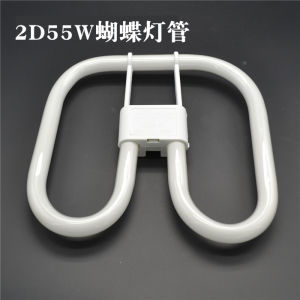 Energy Saving 2D 55W Four Pin Butterfly Type Square Absorption Ceiling Light Kitchen And Bathroom Fluorescent Light Source