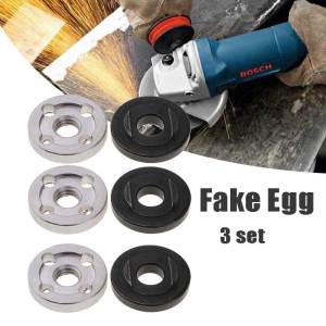 6Pcs Lock Nuts Flange Nut Inner Outer Set Nuts Flange For Makita 9523