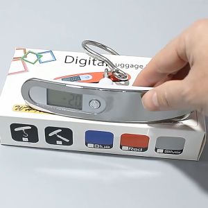 เครื่องชั่งกระเป๋า เช่น 50kg ดิจิทัล, เครื่องชั่งกระเป๋าเดินทาง มีไฟ LED แบบน้ำหนัก