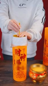 Hộp Nhang Cuộn Tàn Vàng Tự Động Xoắn Dài 32cm Chiêu Tài Hút Lộc Bó Nhang Ít Khói Không Gây Cay Mắt Có Hộp Đựng TIDO TI DO