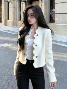 QFN | Design Gentle White Cardigan Blouse