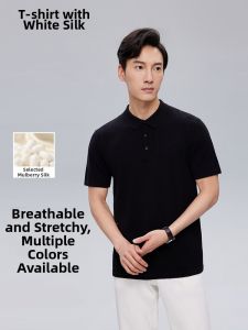 MUZHIBAIXIAOT | Casual Solid Color Polo Style T Shirt