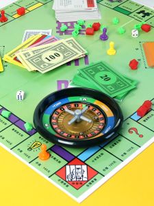 Monopoly Adult Version Board Game Post-80s Nostalgic Game Chess Deluxe Version Large Rich Card Kids Educational Toys