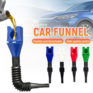 Ellebreen Universal Detachable Plastic Funnel Car Motorcycle Refueling Funnel for Gasoline Engine Oil 1Pc