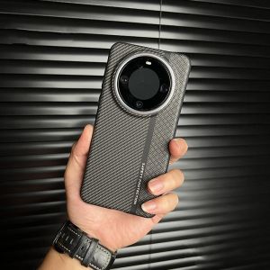 Ultra-Thin Carbon Fiber Patterned MagSafe Wireless Charging Compatible Huawei Mate60 pro Phone Case Matte Protective Cover for Men