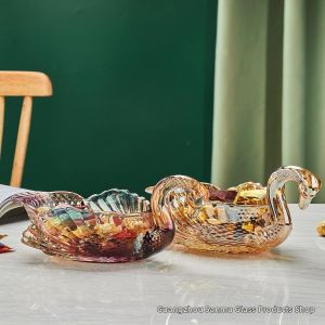 Đĩa Quả Pha Lê Mạ Vàng Sang Trọng