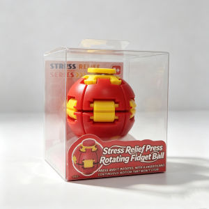 Bandai | Popular Dual Mode Press Spin Fidget Ball Transform Gear Gyro Anxiety Release Sensory Gadget Table Decor Stress Calming Ornament
