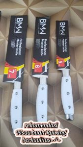 PISAU GAGANG PUTIH STAINLES STEEL TAJAM - PISAU MASAK