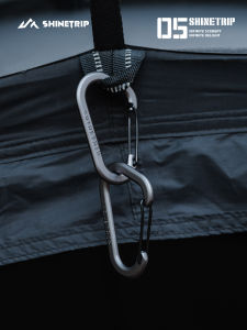 ShineTrip | Aluminum D-clip Carabiner Hook for Outdoor Use Large