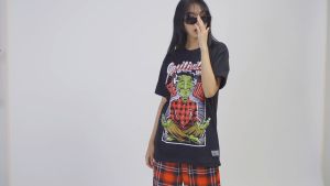 Positivitee - BELIEVE YOU CAN Jason X | Streetwear Tee | Orange Casual Shirt for Men & Women | Cartoon Character Print