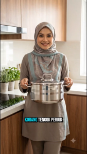 Korkmaz Astra2 18/10 Stainless Steel Large Stock Pot with Lid Induction Compatible