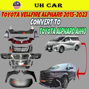 Toyota Vellfire Alphard 2015-2023 Convert To Alphard 2024 AH40 Bodykit Bumper Fender Bonnet Tail Lamp Head Lamp Grill