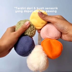 Learning Time Modular Mobile - Mainan Gantungan Bayi Baru Lahir / Newborn Stimulasi Sensorik Usia 0-6 Bulan