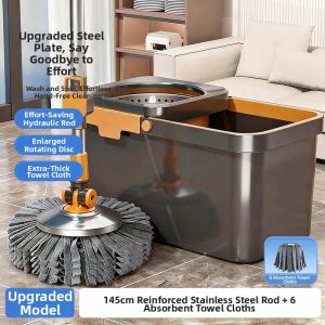 LJIA | Easy-Clean Wet-Dry Spin Mop Automatic Water Drainage