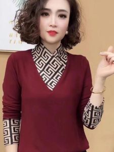 เสื้อเชิ้ตคอตั้งสองด้านสำหรับผู้หญิง ฤดูใบไม้ร่วง/ฤดูหนาว 2025 แฟชั่นใหม่ อบอุ่น แขนยาว ปกติ ปกติ ปกติ