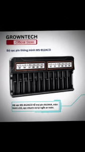 Bộ sạc pin đa năng MS-812A – Sạc nhanh tiết kiệm tương thích pin AA & AAA