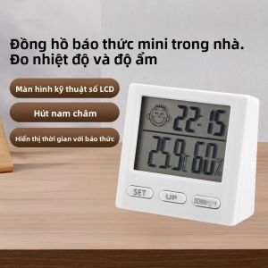 Đồng Hồ Đa Chức Năng Kỹ Thuật Số Với Máy Đo Nhiệt Độ Và Độ Ẩm Hiển Thị Thoải Mái Để Sử Dụng Hàng Ngày Tại Nhà 0 ~ 50 ℃   20 ~ 95% RH