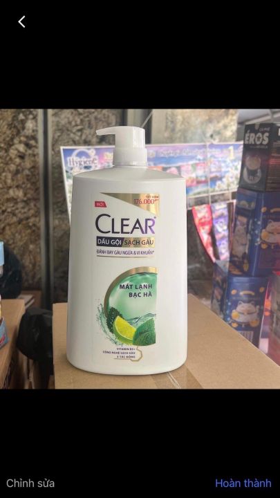 Dầu Gội Clear Mát Lạnh Bạc Hà, Sạch Gàu 1.4Kg