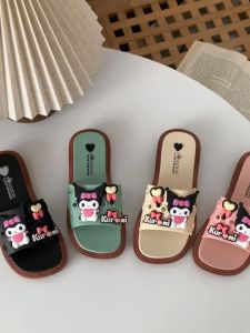 Moys Pumpkin Cartoon Flip Flops Rubber Slippers for Kids Girls