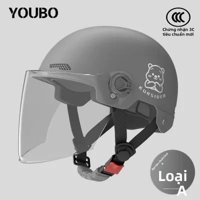 YOUBO | Mũ Bảo Hiểm Điện Tử & Xe Máy Cho Nam Và Nữ Mùa Hè 3C Certification