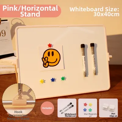 Childrens Double-Sided Magnetic Whiteboard Stand-Up Hanging Vertical Graffiti Office Desktop Message Board Small Blackboard