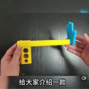 3D Printed Extendable Rock Paper Scissors Hand Toy Interactive Retractable Clapper Game Family Stress Relief Entertainment Toy