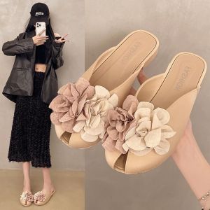 JIFANPAUL | Soft Bottomed Half Slippers Slip On Versatile Fairytale Style New Design 2026 Womens Flat Sandals
