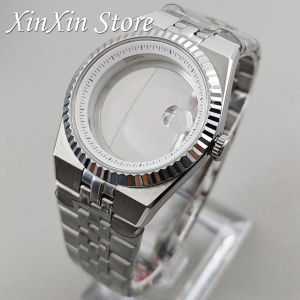 High Quality 40mm Sapphire Glass Ring Chapter Watch Case For NH34 NH35 NH36 Movement Perpetual Land-Dweller Case For 28.5mm Dial