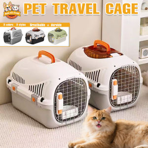 Portable Cat Travel Carrier Pet Cat Travel Cage Sky Window Airline Approved Dog Crate Large Capacity