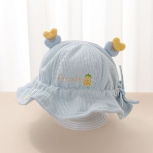 Mũ Đi Biển Cotton Nguyên Chất Cho Bé Trai Mùa Xuân Hè Mũ Che Nắng Dễ Thương Viền Rộng Mũ Đi Biển Thường Ngày Cho Trẻ Em