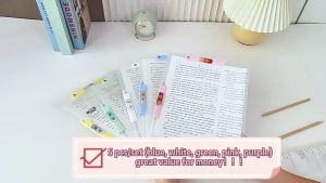 8K/A3/A4 Clipboard Long Clear File Folder Double Clip Paper Organizer with Storage Bag 5Pcs/Set