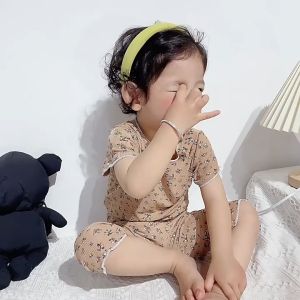 BOBOHO - PIYAMA ANAK SETELAN BAJU TIDUR ANAK PEREMPUAN LENGAN PENDEK MOTIF POLKA DOT PART 3