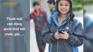 Áo Mưa Bộ Vải Dù Thời Trang Cao Cấp GIÁ SỈ RANDO Chính Hãng Áo 2 Lớp Phản Quang Không Thấm Nước Cho NAM NỮ Đi Phượt