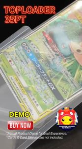 [VALUE 100] Toploader Pokemon Yugioh Digimon Photocard Card Sleeve Trading Card Film Sideloader 卡夹 游戏卡保护套 透明 PVC35PT 硬卡套