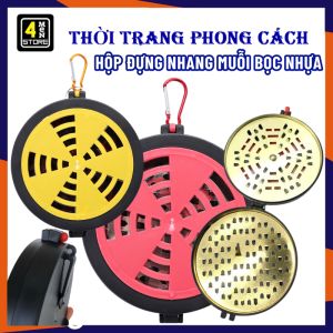 Hộp Đựng Nhang Muỗi Có Nắp Đậy Bọc Nhựa Chống Sốc Chống Bỏng Có Móc Treo - Khay Nhang Muỗi - Hộp Đốt Nhang Muỗi Chuyên Dụng Có Móc Treo Chống Cháy Tiện Lợi An Toàn Khi Sử Dụng