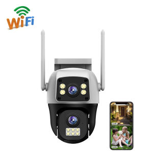 V380 Pro 8MP 4G Sim Card CCTV Camera Dual Lens Dual Screen Wireless WiFi IP66 Waterproof Outdoor Surveillance AI Human Detect Security Protection PTZ IP Cameras