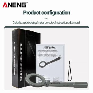 ANENG | ANENG DM3004A metal detector alarm outdoor metal detector for examination room high-sensitivity security scanner sound and light