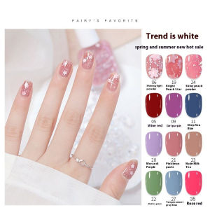 QiaoYiLuo น้ำยาทาเล็บสูตรน้ำ10มล. น้ำหอมอ่อนติดทนนานแห้งเร็ว