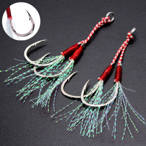Fishing Hook Jigging Double Assist Hook Pancing Kail Single / Hook Double Hook