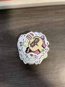 Bandai | Bộ 64 Miếng Dán Hoạt Hình Dễ Thương Hachiware Usagi Momonga Thiết Kế Cho Điện Thoại Di Động Máy Tính Để Bàn & Cốc Nước Trang Trí ACG Trang Trí