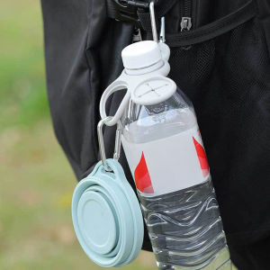 Outdoor Water Bottle Silicone Hooks Travel Backpack Strap Portable Mountaineering Hanging Clip for Hiking Camping tools