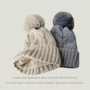 หมวกถักนิตติ้งหนาแบบยูนิเซ็กซ์ หมวกไหมพรมทรงสี่เหลี่ยม หมวกผ้าขนแกะฤดูหนาว หมวกผู้หญิง หมวกผ้าขนแกะ หมวกไหมพรมแบบสวมหัว หมวกผ้าขนแกะฤดูหนาว