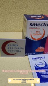 Smecta Diosmectite Strawberry Orange Vanilla Sachet Flavour Powder Oral Suspension 3g diarrhoea 思密達蒙脫石散腹瀉 EP PLUS IPSEN