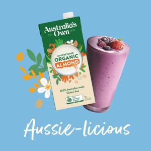 Australias Own Organic Almond Milk (Unsweetened) 1L