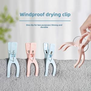 Large Open Windproof Plastic Clothes Drying Clips Clothesline Fixing Clips for Drying Clothes Quilts And Laundry Care