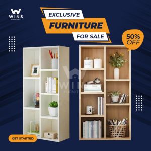 Rak Kayu Serbaguna Rak Buku Rak Pajangan Rak Serbaguna Aesthetic Ke