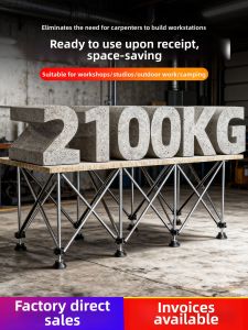 CHAOQUN | Folding Heavy-duty Stainless Steel Carpenter Workbench
